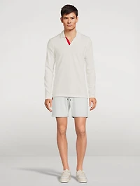 Felix Cotton Long-Sleeve Polo Shirt
