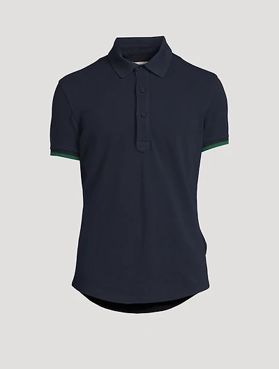 Sebastian Ribbed Cotton Polo Shirt