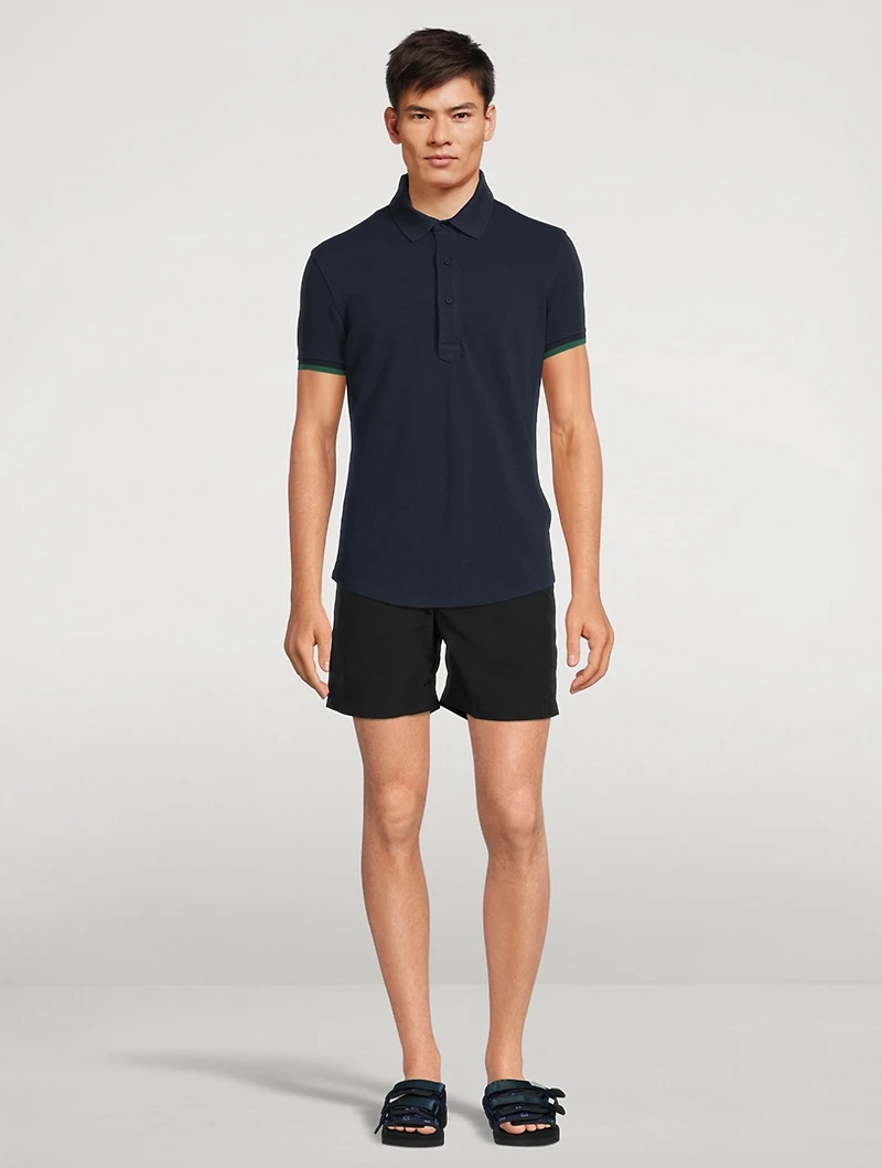 Sebastian Ribbed Cotton Polo Shirt
