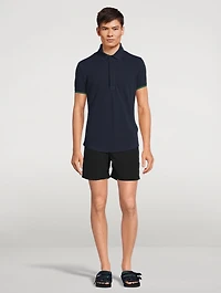 Sebastian Ribbed Cotton Polo Shirt