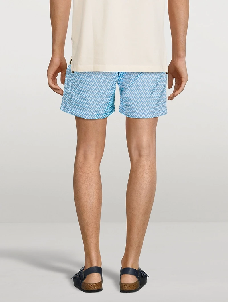 Bulldog Swim Shorts Geo Print
