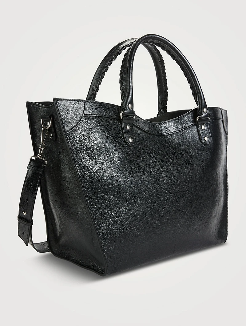 Large Neo Classic Upside Down Leather Tote Bag