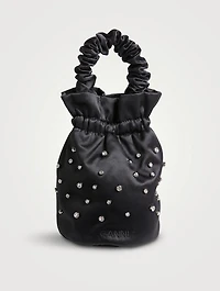 Mini Embellished Satin Crossbody Pouch
