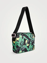 Festival Recycled Tech Fabric Crossbody Bag In Leopard Print