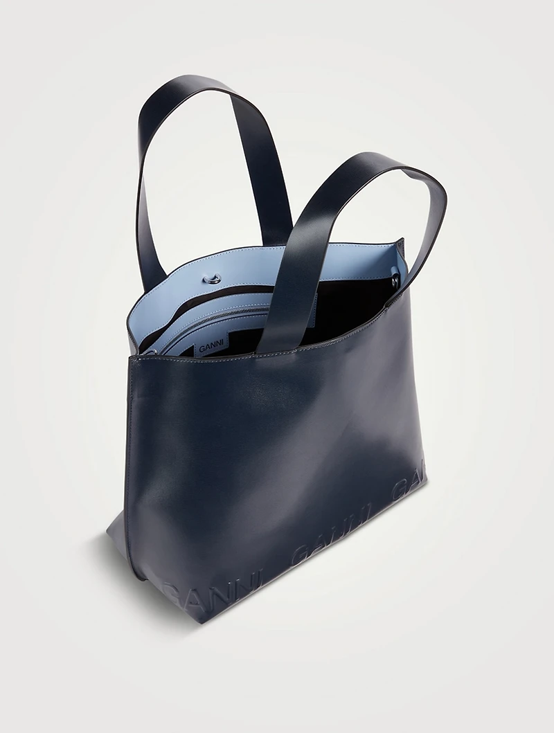 Banner Leather Tote Bag
