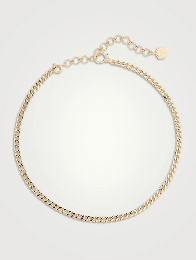 18K Gold Baby Link Necklace