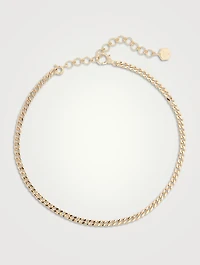 18K Gold Baby Link Necklace