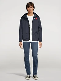 K-Way Nylon Zip Jacket With Hood