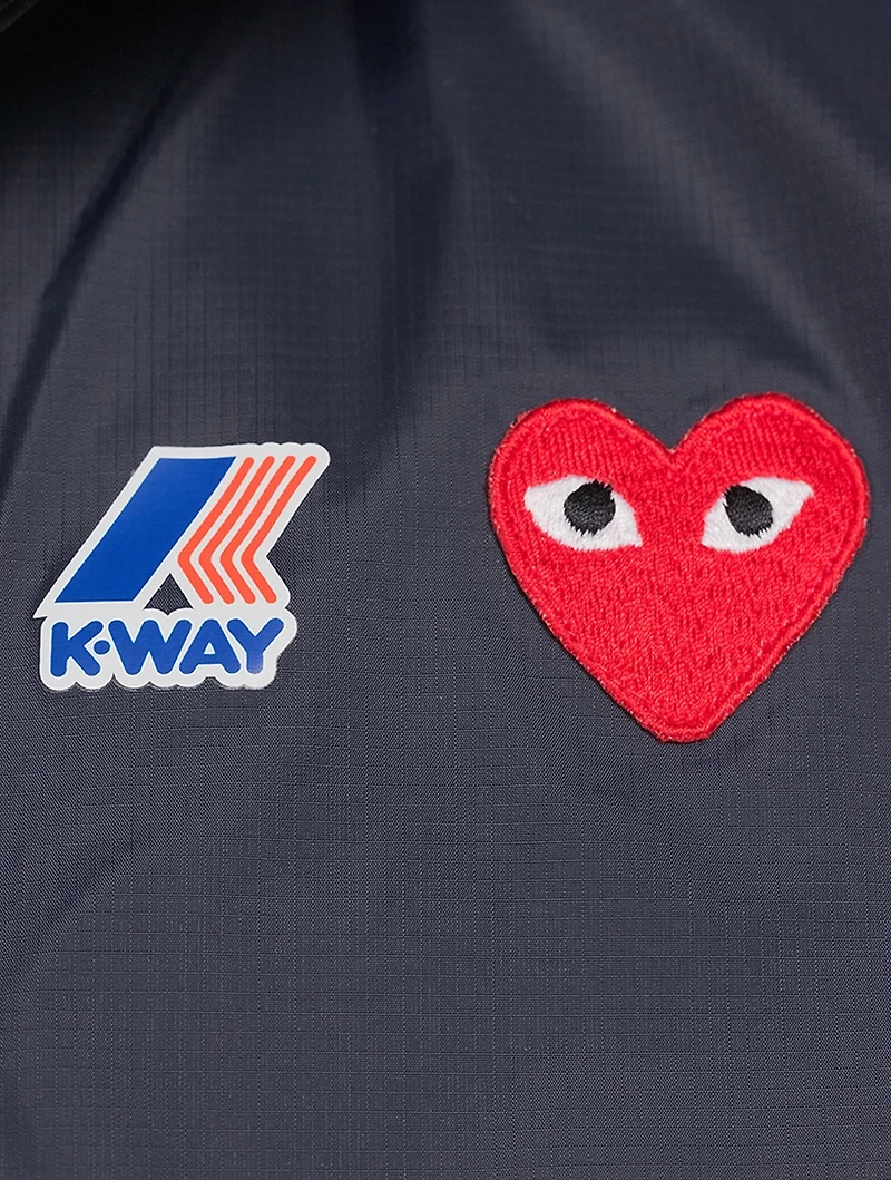 K-Way Nylon Zip Jacket With Hood