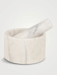 White Marble Mortar And Pestle