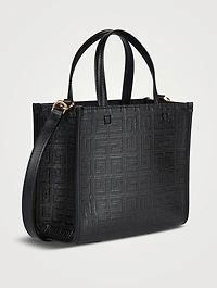 Mini G Tote Embossed Coated Canvas Bag