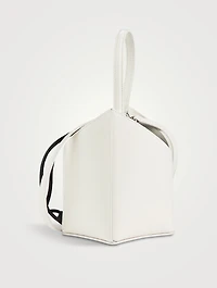 Mini Cut Out Leather Bucket Bag