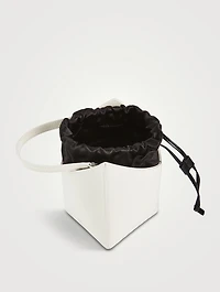 Mini Cut Out Leather Bucket Bag
