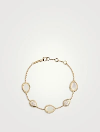 Serpent Bohème Five Motif Bracelet With Mother-Of-Pearl And Diamonds