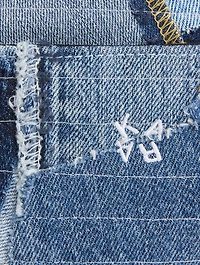 Crystal Cobra Patchwork Denim Camera Bag
