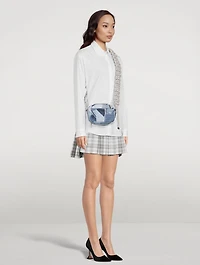 Crystal Cobra Patchwork Denim Camera Bag