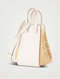 Loewe x Paula’s Ibiza Small Hammock Leather And Raffia Bag