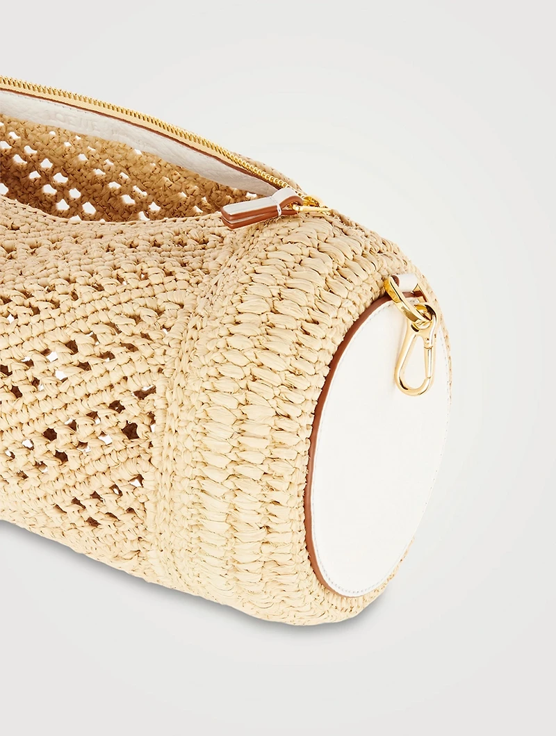 Loewe x Paula’s Ibiza Raffia Bracelet Pouch