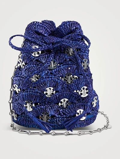 Raffia Bucket Bag