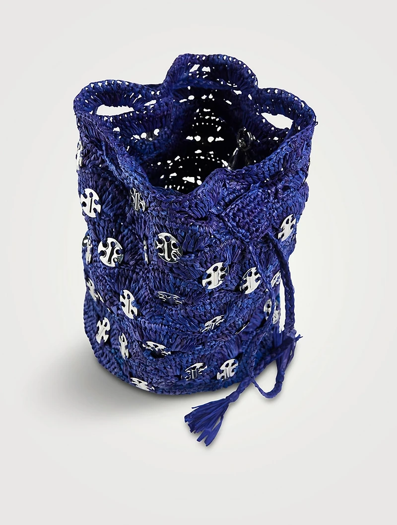 Raffia Bucket Bag
