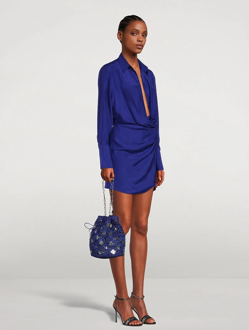 Raffia Bucket Bag
