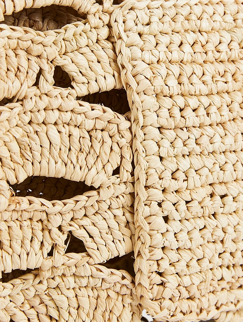 Large Raffia Shoulder Bag