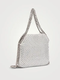 Mini Falabella Crystal Mesh And Satin Tote Bag