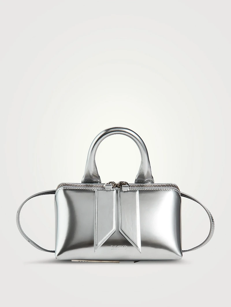 Friday Metallic Leather Crossbody Bag