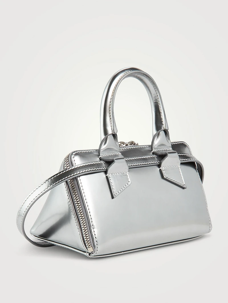 Friday Metallic Leather Crossbody Bag