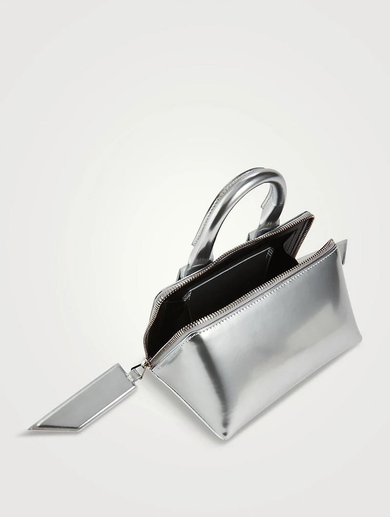 Friday Metallic Leather Crossbody Bag