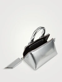 Friday Metallic Leather Crossbody Bag