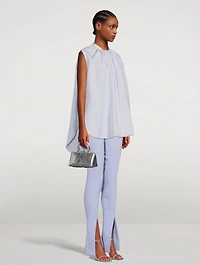 Friday Metallic Leather Crossbody Bag