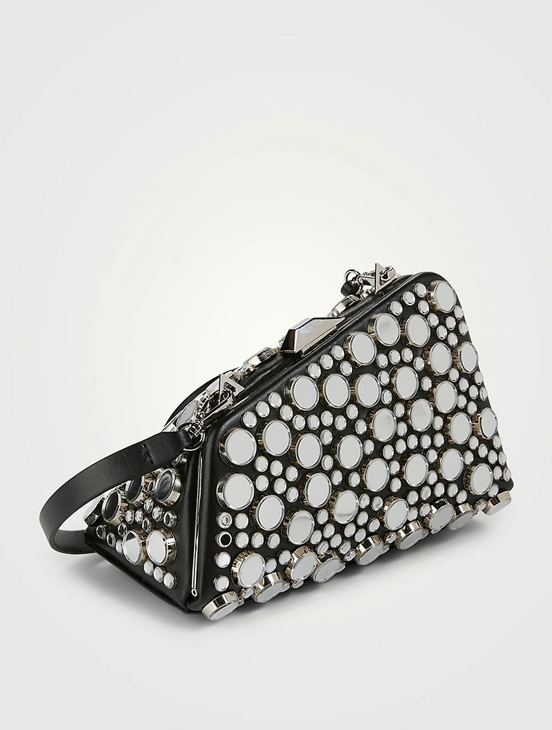 Midnight Embellished Leather Clutch