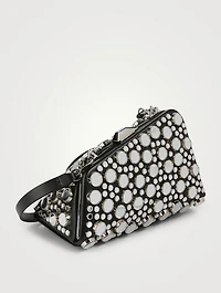 Midnight Embellished Leather Clutch