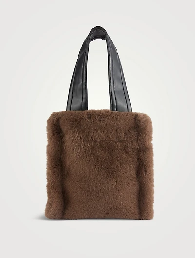 Lisetnis Faux Fur Tote Bag