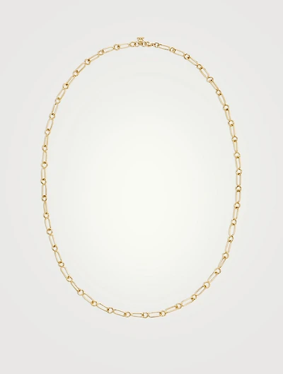 Small 18K Gold River Chain Necklace