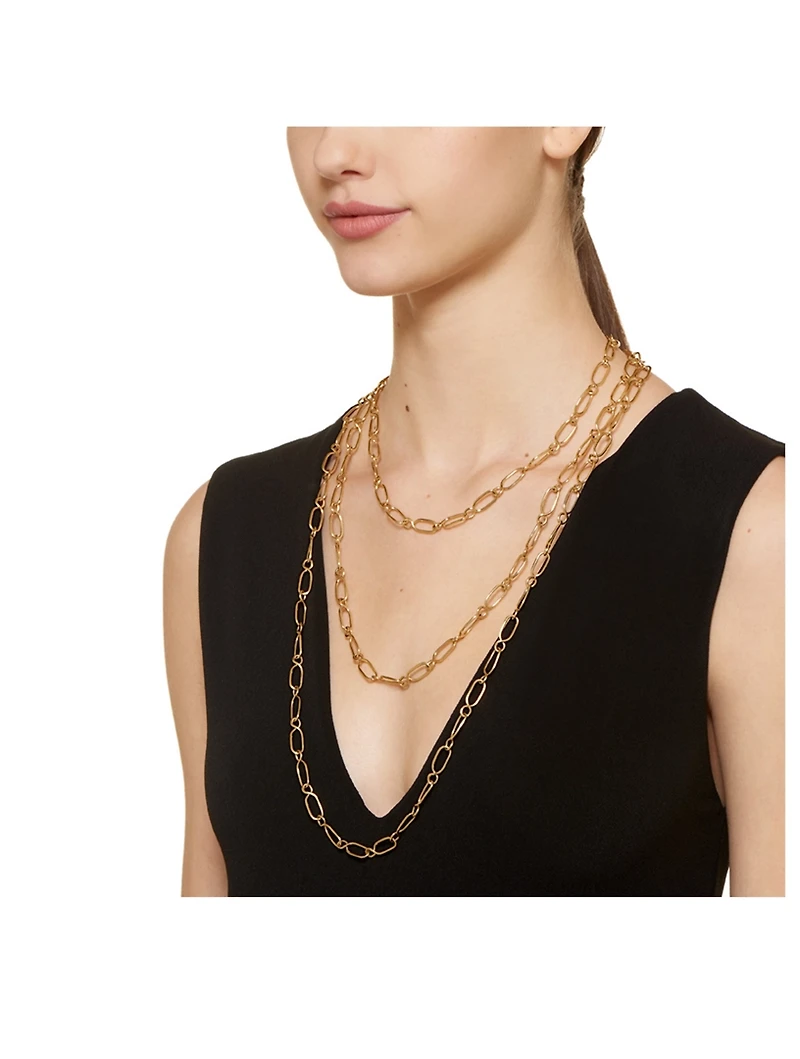 18K Gold River Chain Necklace