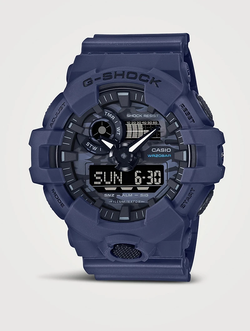 G Shock Camo Resin Strap Watch