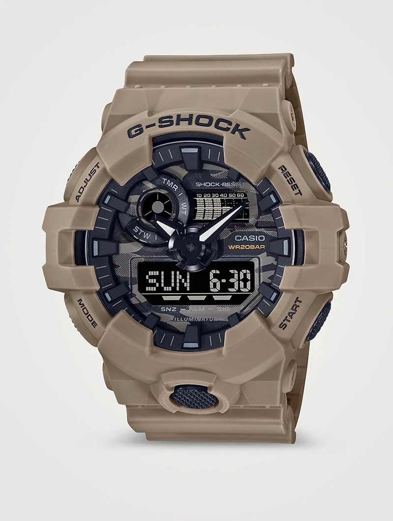 G Shock Camo Resin Strap Watch