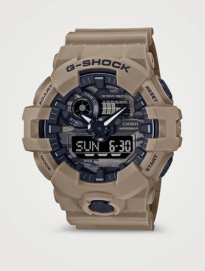 G Shock Camo Resin Strap Watch