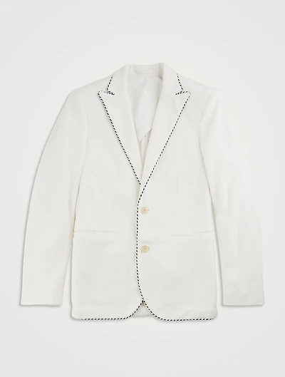 Edgar Tailored Jacket With Stripe Piping