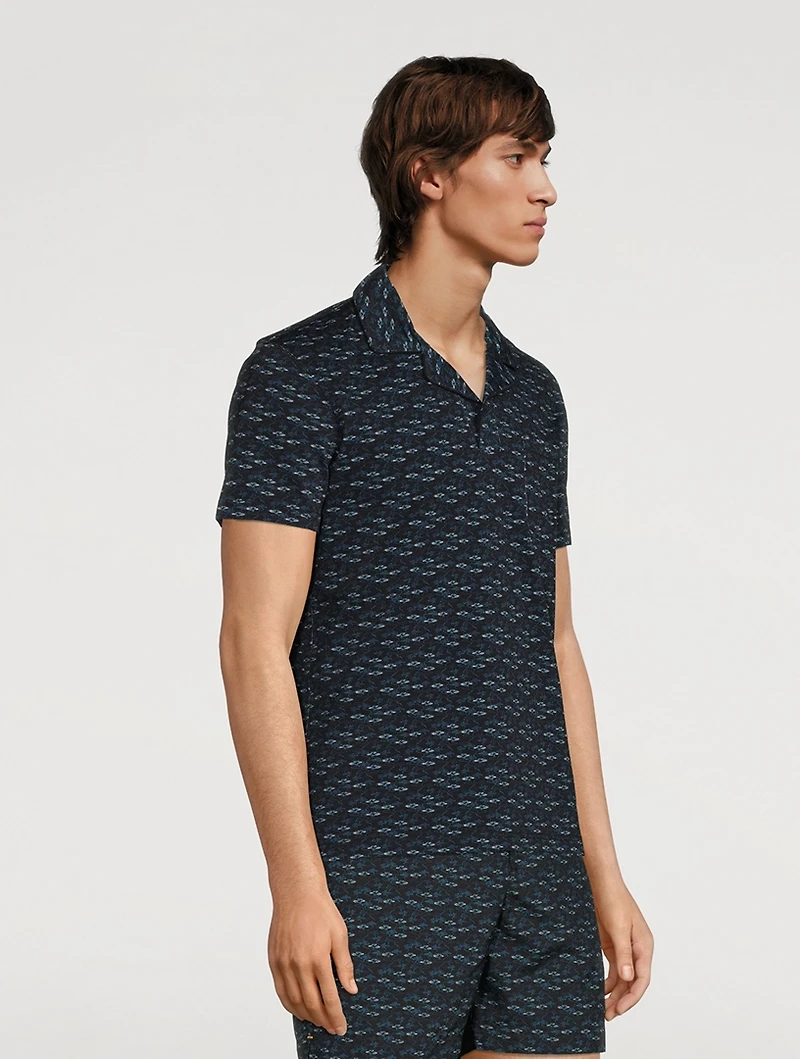 Donald X Tailored Polo Shirt Torus Print