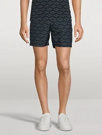 Bulldog X Mid-Length Swim Shorts Torus Print