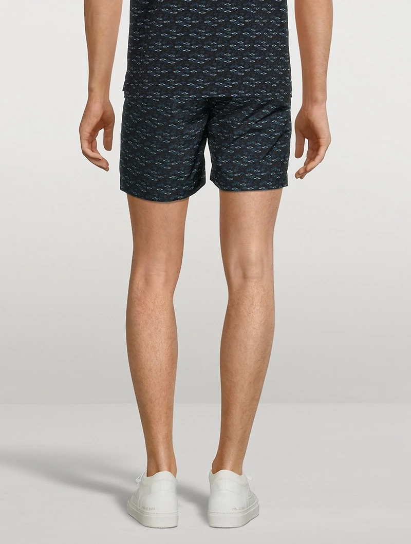 Bulldog X Mid-Length Swim Shorts Torus Print