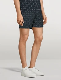 Bulldog X Mid-Length Swim Shorts Torus Print
