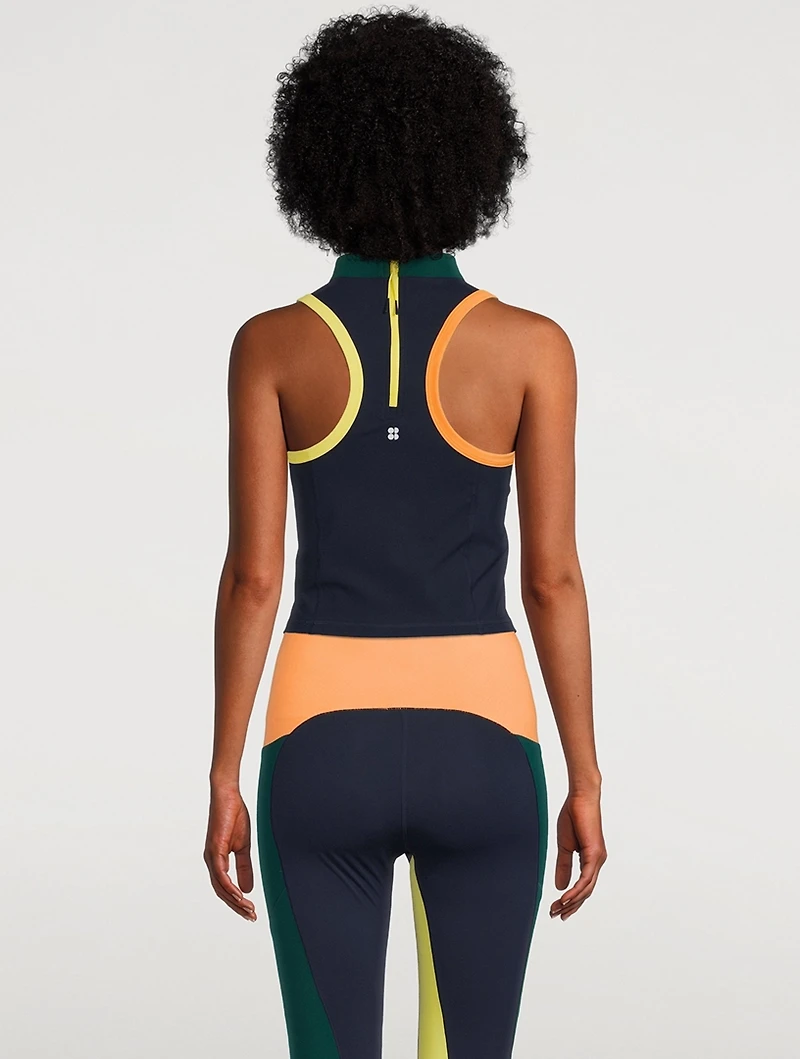 Power Zip-Back Tank Top