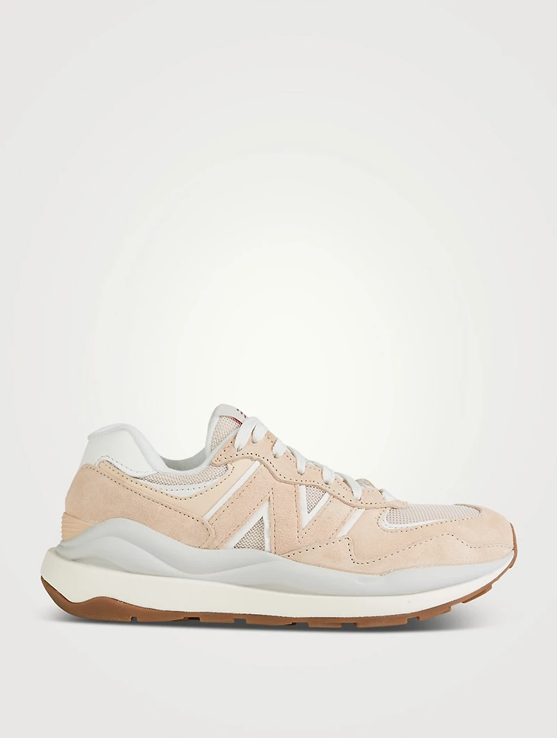 57/40 Suede And Mesh Sneakers