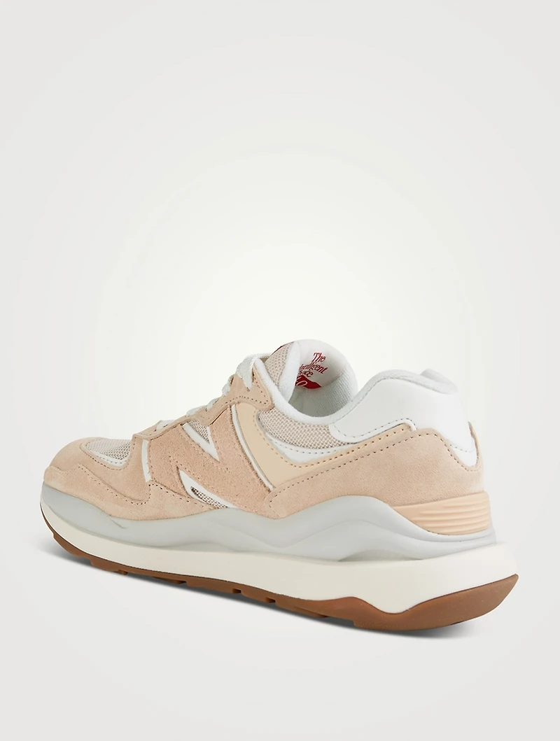 57/40 Suede And Mesh Sneakers