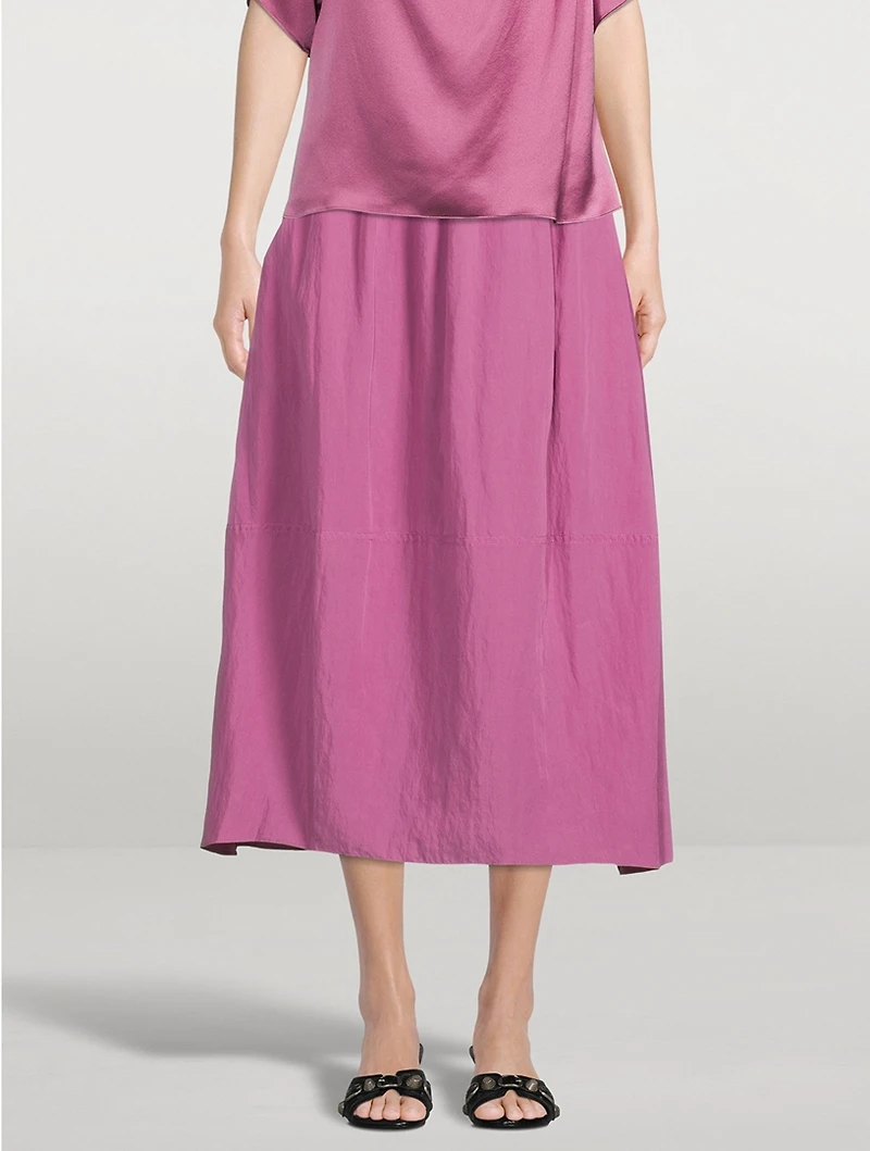 Tiered Midi Skirt
