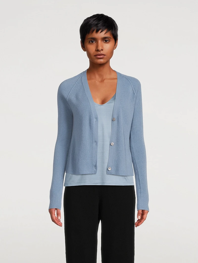 Ribbed Cashmere Cardigan